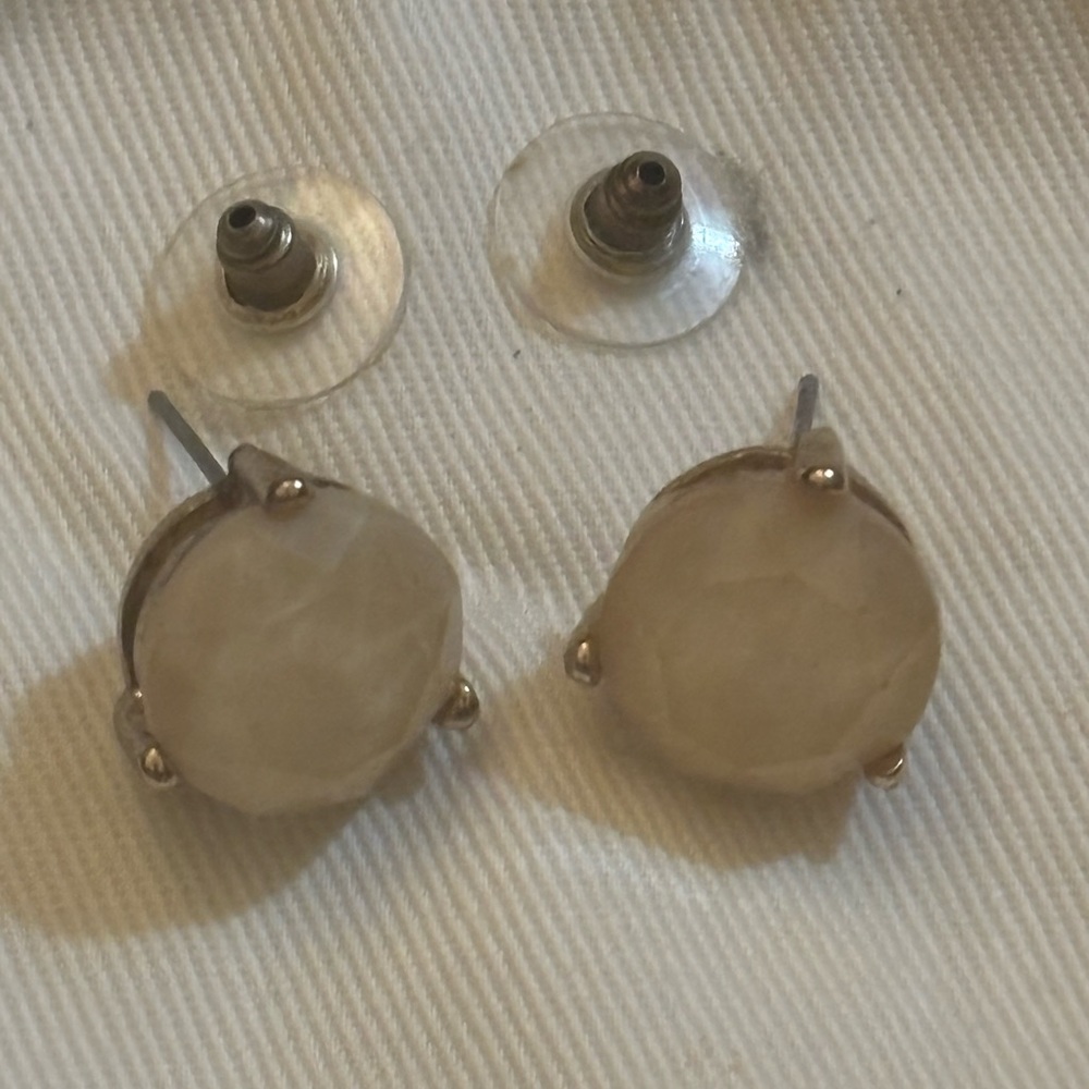 Pair of Kate Spade circle gem earrings